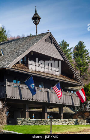 USA, New York, Stowe, Trapp Family Lodge Hotel, propriété de la famille von Trapp Banque D'Images