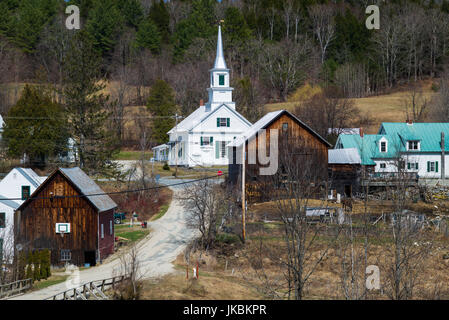 USA, Vermont, Waits River, Town view Banque D'Images