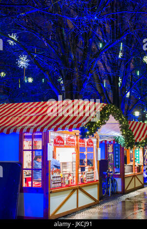 Allemagne, Berlin, Mitte, Potsdamer Platz, Marché de Noël Banque D'Images