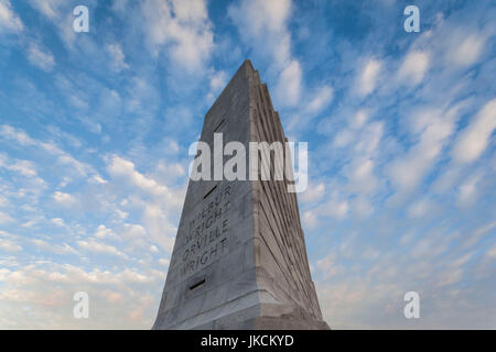 USA, Caroline du Nord), Kill Devil Hills, Wright Brothers National Memorial, le Monument des frères Wright, Dawn Banque D'Images