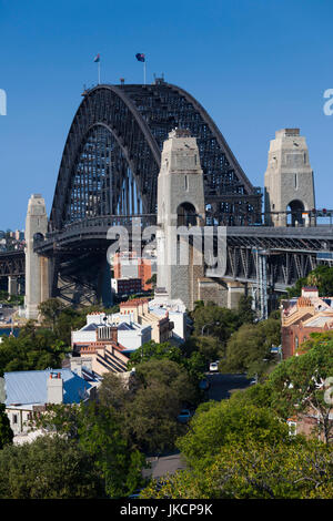 L'Australie, New South Wales, NSW, Sydney, Sydney Harbour Bridge de Parc de l'Observatoire Banque D'Images