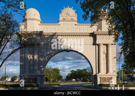 L'Australie, Victoria, Victoria, Ballarat, l'Arc de la Victoire, d'entraînement Remebrance Banque D'Images