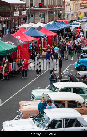 L'Australie, Victoria, Victoria, Ballarat, Ballarat Beat Festival Rockabilly, elevated view Banque D'Images