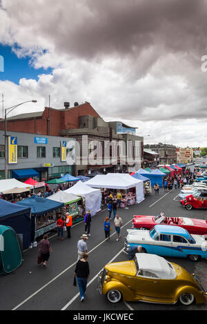 L'Australie, Victoria, Victoria, Ballarat, Ballarat Beat Festival Rockabilly, elevated view Banque D'Images