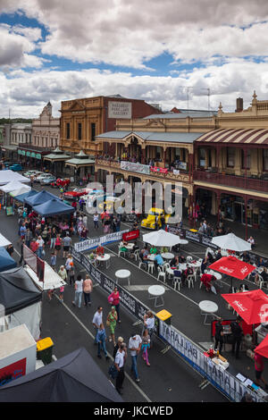 L'Australie, Victoria, Victoria, Ballarat, Ballarat Beat Festival Rockabilly, elevated view Banque D'Images