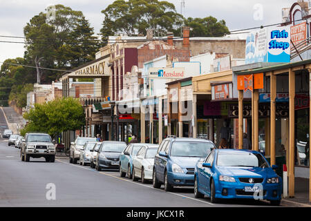 L'Australie, Victoria, Victoria, Castlemaine, vue sur le centre-ville Banque D'Images