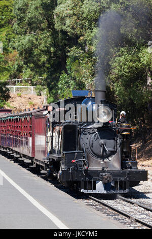 L'Australie, Victoria, Victoria, le Dandenong Ranges, Belgrave, Puffing Billy Steam Train Banque D'Images