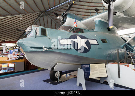 L'Australie, Australie occidentale, Bull Creek, Musée de l'aviation de la RAAF, WW2-era PBY Catalina seaplane Banque D'Images