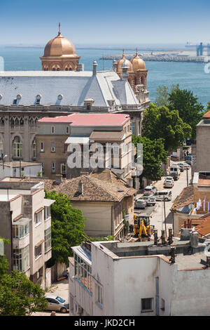 La Roumanie, la côte de la mer Noire, Constanta, augmentation de la vue sur la ville Banque D'Images