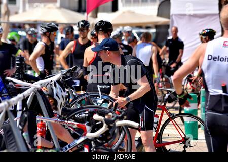 Événement cycliste tournant 26 fornells Minorque Minorque Banque D'Images