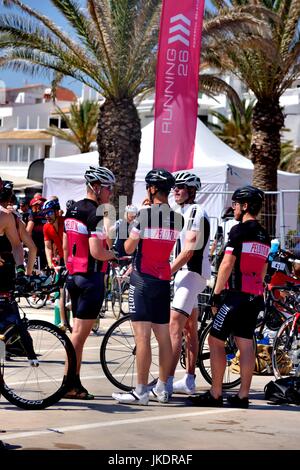 Événement cycliste tournant 26 fornells Minorque Minorque Banque D'Images