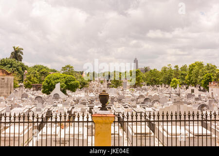 Historique Le cimetière Colon, Nécropole de Cristobal Colon, Vedado, La Havane, Cuba Banque D'Images