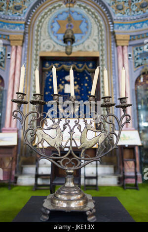 Roumanie, Bucarest, tailleurs, Synagogue juive le logement History Museum, de l'intérieur Banque D'Images