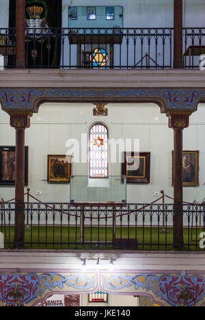 Roumanie, Bucarest, tailleurs, Synagogue juive le logement History Museum, de l'intérieur Banque D'Images