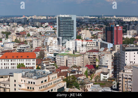 Roumanie, Bucarest, ville, elevated view Banque D'Images