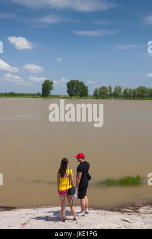 La Roumanie, le Delta du Danube, Mahmudia, Danube Delta visiteurs Banque D'Images