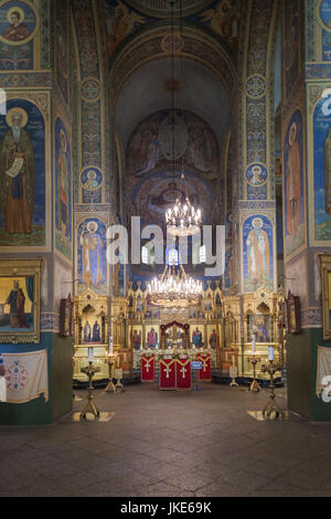 La Bulgarie, montagnes centrales, Shipka, Shipka Monastère, Nativité Memorial Church, construit en 1902 pour commémorer les soldats russes qui sont morts dans la bataille de la passe de Shipka en 1877, de l'intérieur Banque D'Images