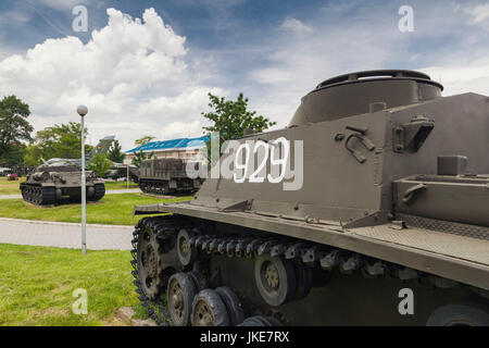 Bulgarie, Sofia, parc extérieur par le Musée National d'histoire militaire, WW2-era, allemand Panzer III canon automoteur Banque D'Images