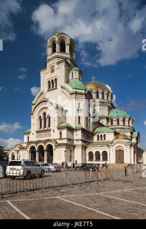 Bulgarie, Sofia, Ploshtad Square Alexandre Nevski, Aleksander Nevski Church Banque D'Images