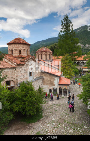 La Bulgarie, le Sud de montagnes, Bachkovo, Bachkovo Monastery, le deuxième plus grand monastère de Bulgarie, extertior Banque D'Images