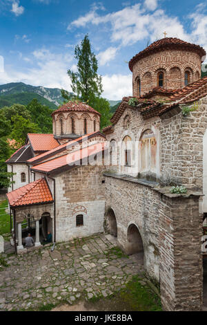 La Bulgarie, le Sud de montagnes, Bachkovo, Bachkovo Monastery, le deuxième plus grand monastère de Bulgarie, extertior Banque D'Images