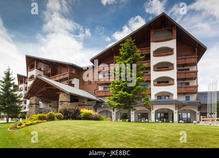 La Bulgarie, le Sud de montagnes, Bansko, station de ski, le Kempinski Hotel Grand Arena Banque D'Images