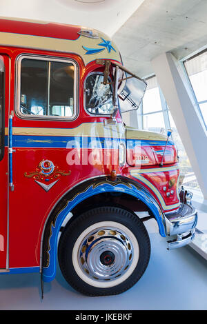 Allemagne, Bade-Wurtemberg, Stuttgart - Untertuerkheim, Musée Mercedes-Benz Mercedes, bus collectivo de l'Argentine Banque D'Images