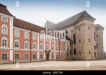 Allemagne, Bade-Wurtemberg, l'abbaye de Wiblingen, Kloster Wiblingen, monastère du 18ème siècle, extérieur Banque D'Images