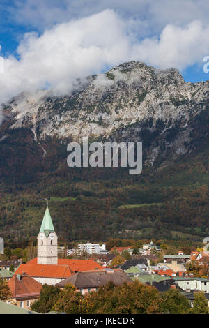 Germany, Bavaria, Bad Reichenhall, augmentation de la vue sur la ville Banque D'Images