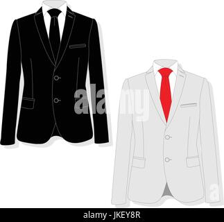 Men's jacket. Le costume des hommes de cérémonie, Tuxedo. Vector illustration. Illustration de Vecteur