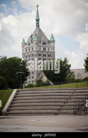 L'extérieur de l'Université d'État de New York à Albany Banque D'Images