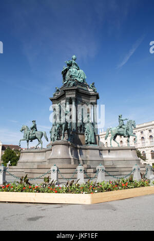 Maria Theresien Platz Il est nommé en l'honneur de l'Impératrice Marie-Thérèse. Vienne, Autriche Banque D'Images