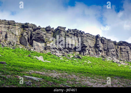 Stanage Edge, parc national de Peak District, Derbyshire Banque D'Images