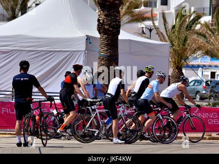 Événement cycliste tournant 26 fornells Minorque Minorque Banque D'Images