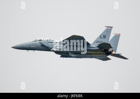 Mcdonnell douglas f-15 strike eagle au riat 2017 air show Banque D'Images