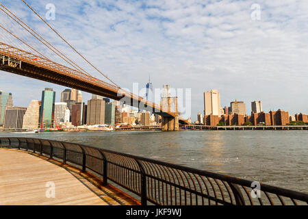 Pont de Brooklyn, New York City, USA. Banque D'Images