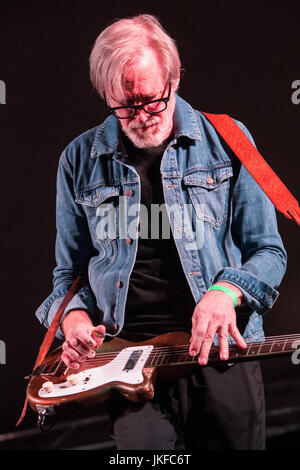 Baveno Italie. Le 21 juillet 2017. L'American American band DELTA MOON effectue sur scène à la Villa Fedora Park pendant les 'Ameno Blues Festival' Credit : Rodolfo Sassano/Alamy Live News Banque D'Images