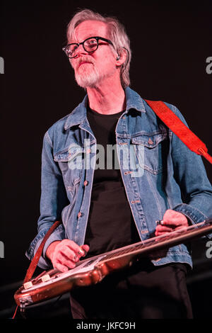 Baveno Italie. Le 21 juillet 2017. L'American American band DELTA MOON effectue sur scène à la Villa Fedora Park pendant les 'Ameno Blues Festival' Credit : Rodolfo Sassano/Alamy Live News Banque D'Images