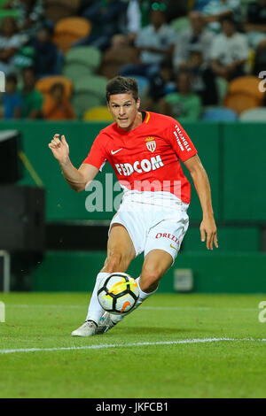 Lisbonne, Portugal. 22 juillet, 2017. Monaco"s'avant Guido Carrilo de l'Argentine lors de la pré-saison match amical entre le Sporting CP et que Monaco, à l'Estadio Jose Alvalade le 22 juillet 2017 à Lisbonne, Portugal.. Crédit : Bruno Barros/Alamy Live News Banque D'Images