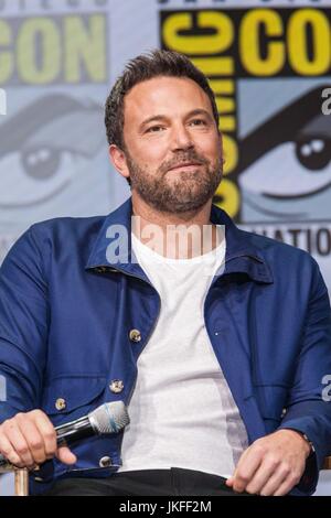 San Diego, États-Unis. 22 juillet, 2017. Trois jours dans la région de Hall H. Ben Affleck, Crédit : Daren Fentiman/ZUMA/Alamy Fil Live News Banque D'Images