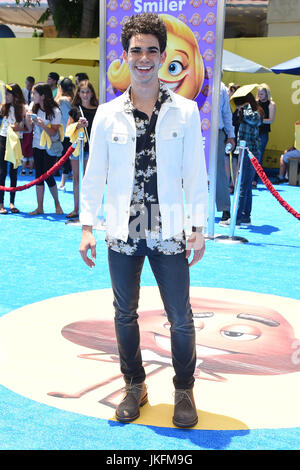 Westwood, Californie, USA. 23 juillet, 2017. Cameron Boyce arrive pour la première du film 'l'Emoji' au Regency Village Theatre. Credit : Lisa O'Connor/ZUMA/Alamy Fil Live News Banque D'Images