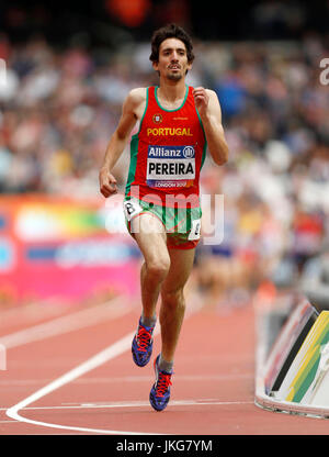 Le Portugal Cristiano Pereira participe à la finale du Mens 5000m T20 lors du dixième jour des Championnats du monde d'athlétisme Para 2017 au stade de Londres. APPUYEZ SUR ASSOCIATION photo. Date de la photo: Dimanche 23 juillet 2017. Voir le paragraphe ATHLÉTISME de l'histoire de l'AP crédit photo devrait se lire: Paul Harding/PA Wire. Banque D'Images