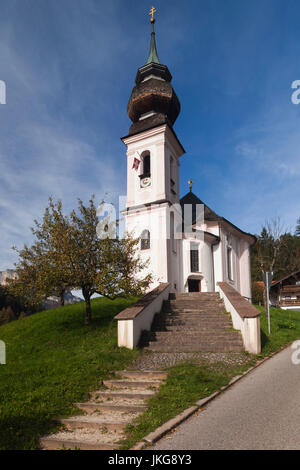 Allemagne, Bavière, Maria Gern, Maria Gern église du village Banque D'Images