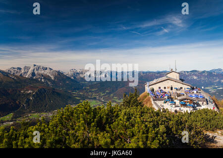 Allemagne, Bavière, Obersalzberg, Kehlsteinhaus, thé maison construite pour Adolf Hitler, le Nid d'Aigle, au sommet de la montagne Kehlstein Banque D'Images