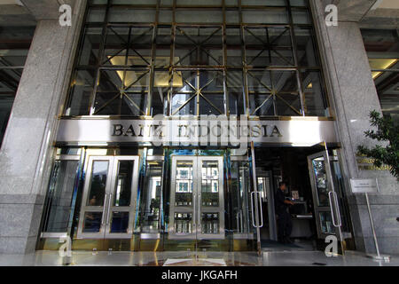 Jakarta, Indonésie. 10 juillet, 2014. La banque d'Indonésie (BI) est la banque centrale de la République d'Indonésie. Crédit : Richard James M. Mendoza/Pacific Press/Alamy Live News Banque D'Images