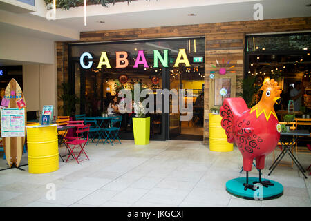 Cabana Brasilian barbecue dans le centre-ville de Leeds, West Yorkshire Angleterre Banque D'Images
