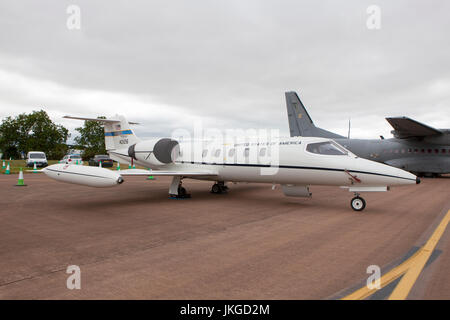 L'USAF Learjet 35, 40126 American multi role business jets et avions de transport militaire au Royal International Air Tattoo 2017 Banque D'Images