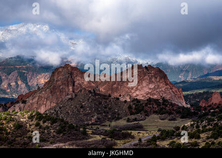 Le Jardin des Dieux, Colorado Springs Banque D'Images