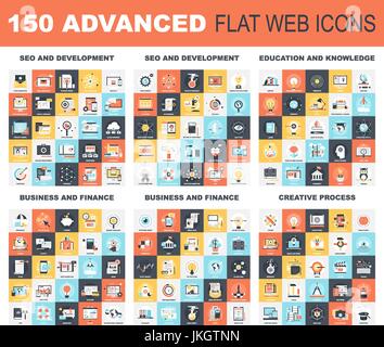 Recherche avancée télévision Web Icons Illustration de Vecteur