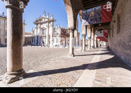 Piazza Sordello à Mantoue, Italie, Banque D'Images